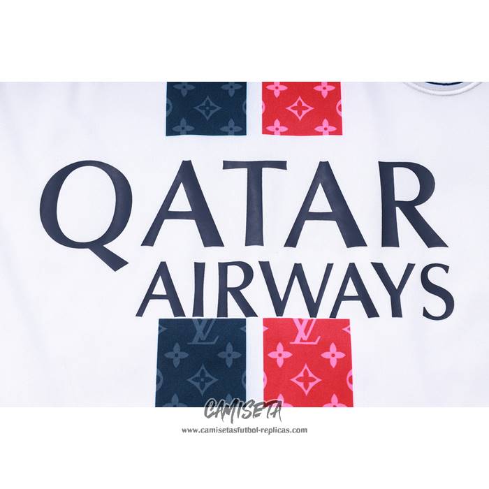 Camiseta de Entrenamiento Paris Saint-Germain Jordan 2023-2024 Sin Mangas Blanco